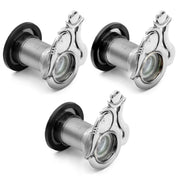 Plantex Solid Brass Door Eye/Door Eye Viewer/Eye Hole for Main Door/180 Degree Ultra Clear Door Viewer for Safe and Secure Home/Office/Hotel - Pack of 3 (Matt)