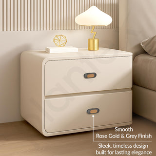 Plantex Knobs for Drawer/Drawer Knobs/Oval Knob for Cabinets/Drawer Handle/Pull-Push Knob for Kitchen/Bedroom Drawers - Pack of 3 (SH-432, Rose Gold & Grey)