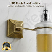 Plantex 304 Grade Stainless Steel Liquid Soap Dispenser/Shampoo Dispenser/Hand Wash Dispenser/Bathroom Accessories - Squaro (Antique)