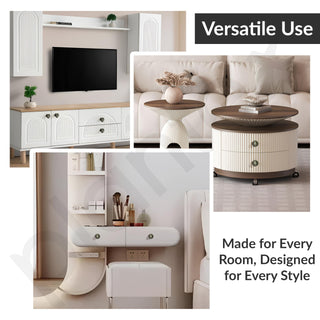 Plantex Lion Face Drawer Knobs | Cabinet Drawers | Pulls Handles Knobs for Wardrobe Kitchen &Cupboard -Pack of 3 Pieces (Brass-Antique)