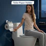Plantex 304 Grade Stainless Steel Toilet Paper Roll Holder/Toilet Paper Holder/Tissue Paper Roll Holder
for Bathroom Accessories - Squaro (Chrome)