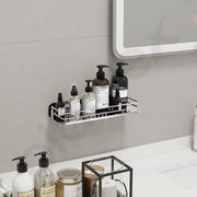 Plantex Bathroom Shelf for Wall/Stainless Steel Bathroom Shelf with Railings/Storage Organizer/Bathroom Accessories Set(12 inches, Chrome)