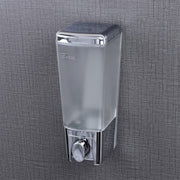 Plantex ABS Plastic Refillable Soap Handwash Dispenser for Shampoo & Body Lotion - Ideal for Hospitals, Hotels, Restaurants, Offices, Bathroom & Toilet (Chrome)