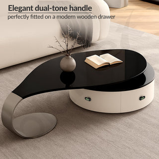 Plantex Knobs for Drawer/Drawer Knobs/Oval Knob for Cabinets/Drawer Handle/Pull-Push Knob for Kitchen/Bedroom Drawers - Pack of 3 (SH-432, DC-Black & Green)