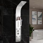 Plantex 304 Grade Stainless Steel Shower Panel/6 in 1 Shower System/Handshower with Waterfall Outlet/Tub Spout/Body Massage Spray with Hot & Cold Mixer- (1015, Chrome)