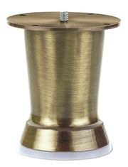 Plantex Heavy Duty Round 4 inch Spare Sofa Legs for Bed Furniture/Sofa Legs for Furniture Fitting/Table Legs/Sofa Leg Set of 2 pcs (Brass Antique)