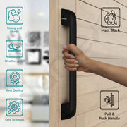 Plantex Door Handle/Main Door Handle/14 Inch Pull-Push Handle for Home & Office/3 Years Warranty By Plantex -Pack of 1(SH-351-DC-Black & Z-Black)