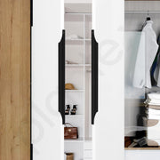Plantex Profile Handle for Kitchen Cabinet/24 Inch Aluminium Drawer Profile Handle/Wardrobe Pull Handle for Home/Office/Hotel - Pack of 2 (Black)