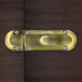 Plantex Door Stopper/Door Latch for Main Door/Baby Latch for Bathroom/Door Lock for Home and Office Doors - Pack of 1 (Brass Antique)