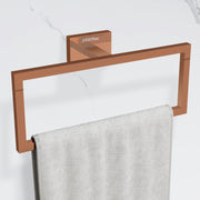 Plantex 304 Grade Stainless Steel Compact Napkin Hanger/Holder for Wash Basin Hand Towel Holder for Bathroom Accessroies - Benz (Rose Gold)
