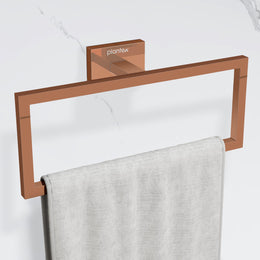 Plantex 304 Grade Stainless Steel Compact Napkin Hanger/Holder for Wash Basin Hand Towel Holder for Bathroom Accessroies - Benz (Rose Gold)