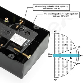 Plantex (Algo) Floor Spring for Glass Door/Patch Tap/Patch Lock for Glass Door - Matt (90 kg)