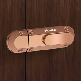 Plantex Door Latch for Main Door/Heavy Duty Zinc Baby Latch for Bathroom/Door Lock Latch for Home/Bedroom/Office/Door Stopper/Chitkani - Pack of 1 (Rose Gold)