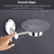 Plantex 304 Grade Stainless Steel Bathroom Soap Case/Holder/Stand/Bathroom Accessories - Oreva (Chrome)