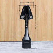 Plantex Door Stopper for Home Hydraulic/Premium 5 Inch Door Stoper/Kickdown Stop with One Touch Adjustable Height & Rubber Tip -Pack of 8 Door Stops (186-Black)
