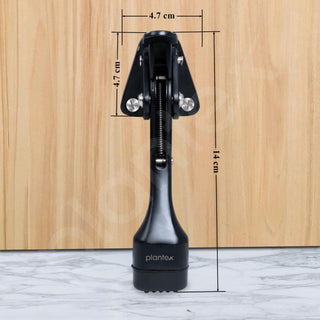 Plantex Door Stopper for Home - Hydraulic/Gate Stopper - Touch Adjustable Height & Rubber Grip - Set of 10 (186-Black)