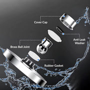 Plantex Abs Shower Head For Bathroom/10 Inch Round Single Mode Bathroom Shower Head/Water Saving Shower Head- (Chrome)