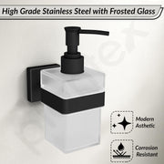 Plantex Stainless Steel Liquid Soap Dispenser for Bathroom/Liquid Shampoo Dispenser/Hand wash Dispenser/Bathroom Accessories - Aqua (Black)