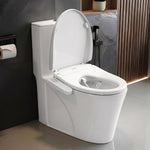 Plantex Smart Commode for Toilet/One Piece Commode with Smart Toilet Seat/Floor Mount Toilet - S Trap (White)