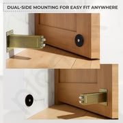 Plantex Stainless Steel Wall-Mounted Magnetic Door Stopper/Door Magnets to Hold Door/Door Catcher for Wooden Door - Pack of 10 (Brass Antique)