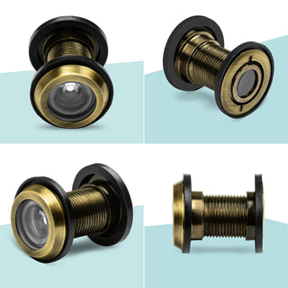 Plantex Door Eye Viewer/Eye Hole for Main Door/Door Eye viewer with 200 Degree Wide View for Peephole - Pack of 3 (Antique)