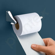Plantex Rich Brass Bathroom Accessories - Unique Toilet Paper Holder/Tissue Paper Stand for Washroom/Bathroom (Chrome)