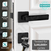 Plantex Premium Door Lock with 3 Years of Warranty/Main Door Locks for Home/Mortise Lock Set for Door (PT-013, Black)