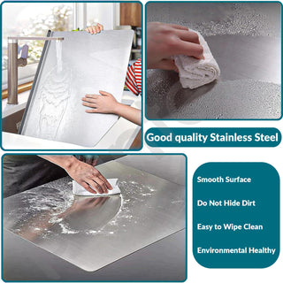 Plantex Large Chopping Board Stainless Steel/Scratch-Resistant Chopper Board/Non-Slip, Odour-Proof & Bacteria-Resistant Cutting Pad for Kitchen