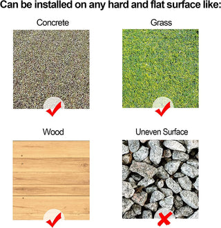 Plantex Ivory Stone Interlocking Deck Tiles for Garden/Terrace/Patio/Outdoor and Indoor Flooring - Waterproof Flooring Tiles - Pack of 1 (12x12 Inch - Stone)