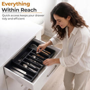 Plantex Expendable Cutlery Tray/Spoon Organiser for Kitchen Drawer