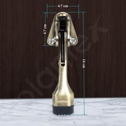 Plantex Door Stopper for Home Hydraulic/Gate Stopper for Door/5 Inch Long Door Stopper for Wooden Door/Door Stops - Pack of 6 (186-Brass Antique)