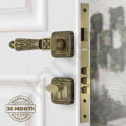 Plantex Premium Mortise Door Locks with 3 Years of Warranty/Main Door Lock for Home/Lock for Door (643 - Brass Antique)