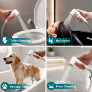 Plantex Self Cleaning Health Faucet for Toilet/ABS Plastic Jet Spray for Bathroom/Hand Gun/ Without Hose Pipe - Pack of 1 (White)