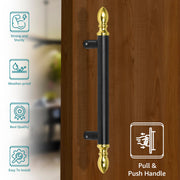Plantex Altros Main Door Handle/14 inches Door Handle for Main Door/Pull Push Door Handle for Wooden &Glass Door - Pack of 1 (106 - Black & Gold) - 3 Years Warranty
