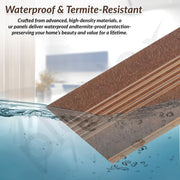 Plantex Louvers Panel for Wall/8 Feet Wall Panels/3D Charcoal Panel for Interior Walls DÃƒÆ’Ã‚Â©cor - Pack of 7 Covers - 56 Sq. Ft, Size-1 Feet x 8 Feet (YD-1210)