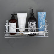 Plantex Bathroom Shelf for Wall/Stainless Steel Shelf for Kitchen with Railings/Perfume Rack/Bathroom Organiser (12 inch, Chrome)