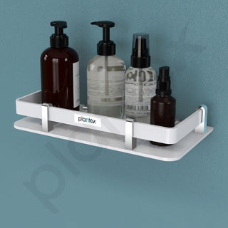 Plantex Acrylic Bathroom Organizer/Shelf for Kitchen/Wall - Accessories (9x5 Inches-White)