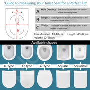 Plantex Polypropylene Toilet Seat/Western Toilet Seats For Bathroom/Soft Closing Toilet Seat/Seat For Commode - Round (Glossy White)