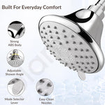 Plantex Shower Head for Bathroom with Shower Arm/Bathroom shower Combo-430B Strong ABS Combo/Shower for bathroom/Rain Shower/4 Inch Shower Head/9 Inch Shower Arm/Adjustable Head