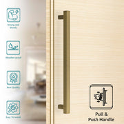Plantex Heavy Duty Main Door Handle/18 inch Pull-Push Door Handle/3 Years Warranty Handle for Door - Pack of 1 (Brass Antique)
