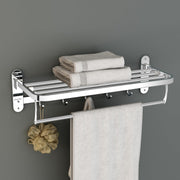 Plantex 304 Grade Stainless Steel Towel Rack in Bathroom/Towel Holder in Bathroom/Cloth Hanger for Bathroom Wall/Bathroom Accessories (24 Inch) Chrome