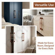 Plantex Cabinet Handle/288mm Handle for Wardrobe/Kitchen Handle/Pull-Push Handle for Home/Office - Pack of 1 (Rose Gold)