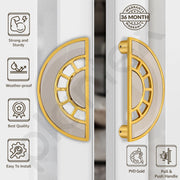 Plantex 8 Inch Main Door Handle/Door Handle for Home/Pull-Push Door Handle/Door Accessories - Pack of 1 (Gold, Satin White)