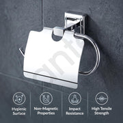 Plantex 304 Grade Stainless Steel Toilet Paper Holder/Tissue Paper Roll Holder/Toilet Paper Roll Holder/Tissue Paper Holder - Decan (Chrome)