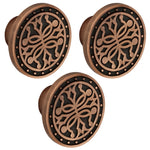 Plantex Knobs for Drawer/Round Drawer Knobs/Knobs for Cabinets/Pull-Push Knobs for Kitchen/Bedroom Drawer - Pack of 3 (DTK-301, Copper Antique)