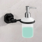 Plantex 304 Grade Stainless Steel Soap Dispenser for Bathroom/Liquid Dispenser for Kitchen/Shampoo Dispenser/Bathroom Accessories - Nipron (Black)