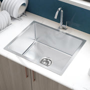 Plantex Guranteed Stainless Steel 304 Grade Kitchen Sink/Handmade Sink for Kitchen with 7 Years of Warranty by Plantex/Single Bowl Sink with All Fittings & Drying Rack (Silver Matt-22x18 Inches)