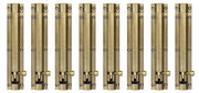 Plantex Stainless Steel 8 inch Tower Bolt/Tower Bolt for Home,Offices Doors and Windows/Tower Bolt for Main Door/Door Latch/Kundi/Chitakini/Door Latch for Windows (Brass Antique, Pack of 8)