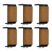 Plantex 4 Inch Sofa Legs for Bed Furniture/Sofa Legs for Table/Sofa Support Legs with Rubber Grip (Black, 6 Pcs)