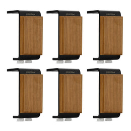 Plantex 4 Inch Sofa Legs for Bed Furniture/Sofa Legs for Table/Sofa Support Legs with Rubber Grip (Black, 6 Pcs)